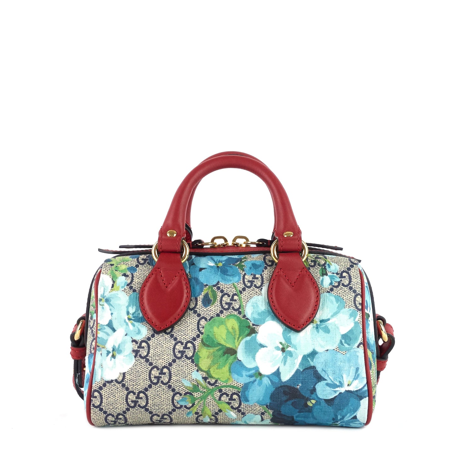 Gucci Convertible Boston Nano GG Blooms Supreme Canvas Bag