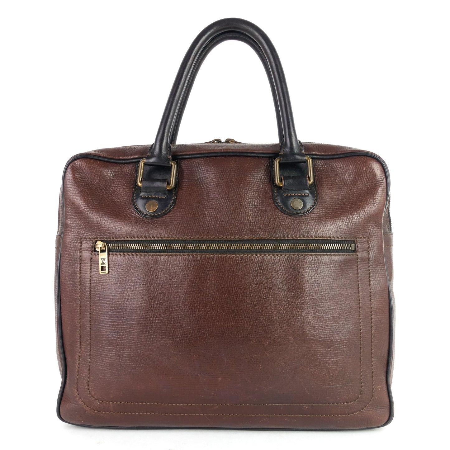 LOUIS VUITTON Utah Huron Leather Work Bag