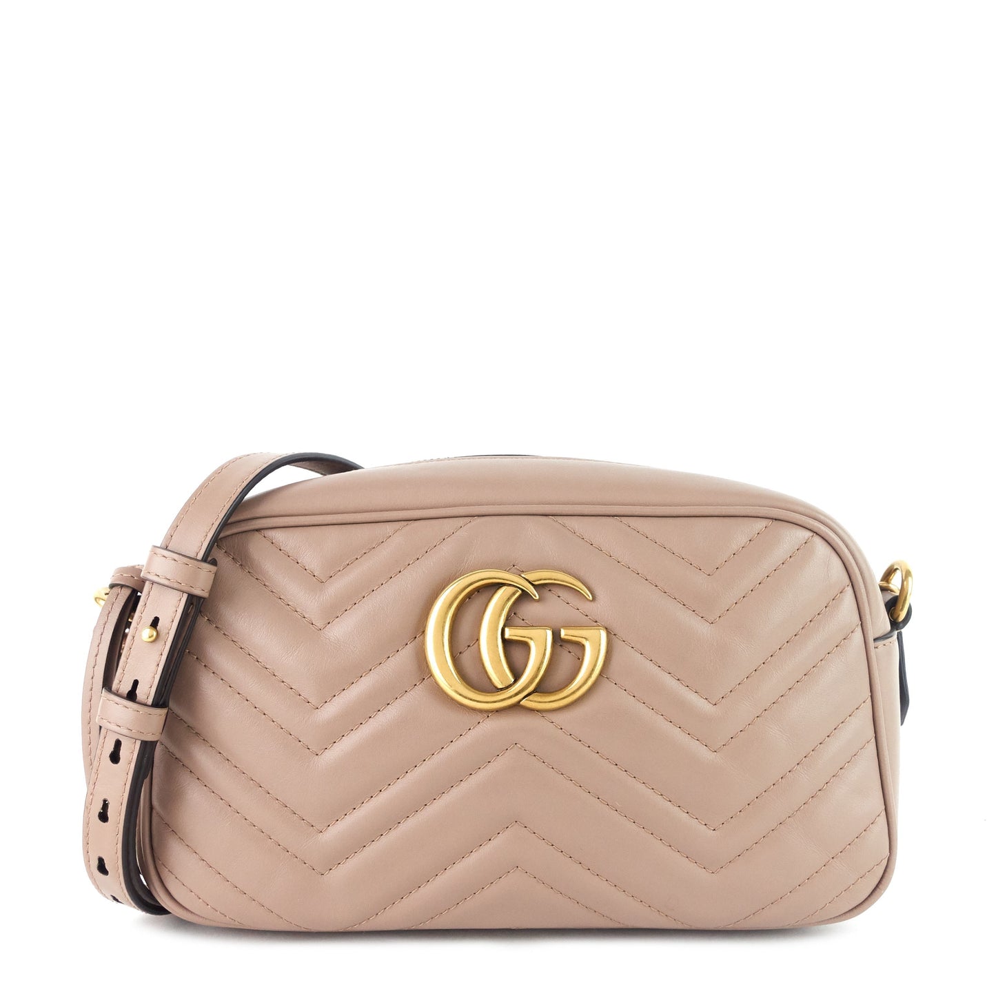Gucci GG Marmont Small Matelass? Calfskin Camera Bag