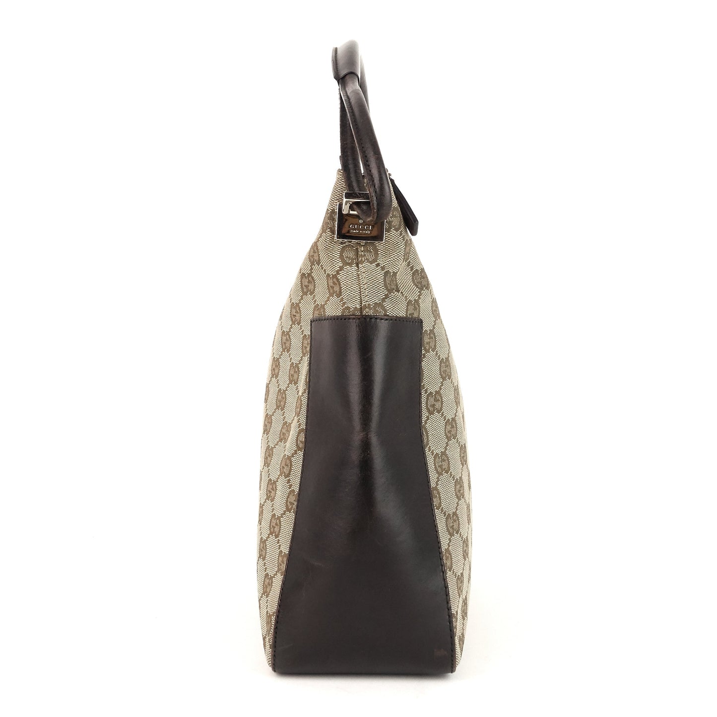 Gucci GG Canvas and Leather Shoulder Bag