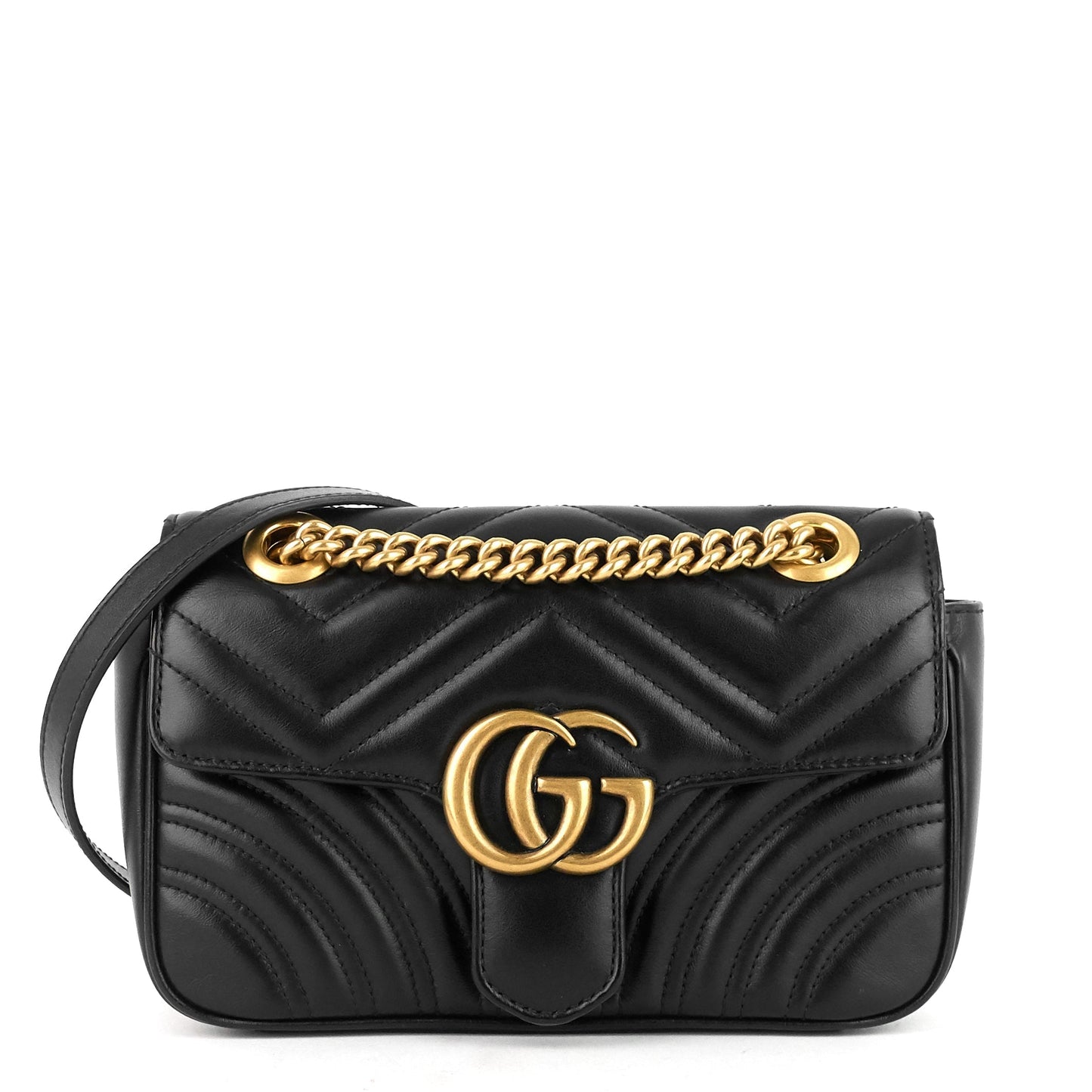 Gucci Marmont Mini Matelass? Leather Shoulder Bag
