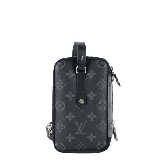 LOUIS VUITTON Double Phone Eclipse Reverse Canvas Pouch Clutch