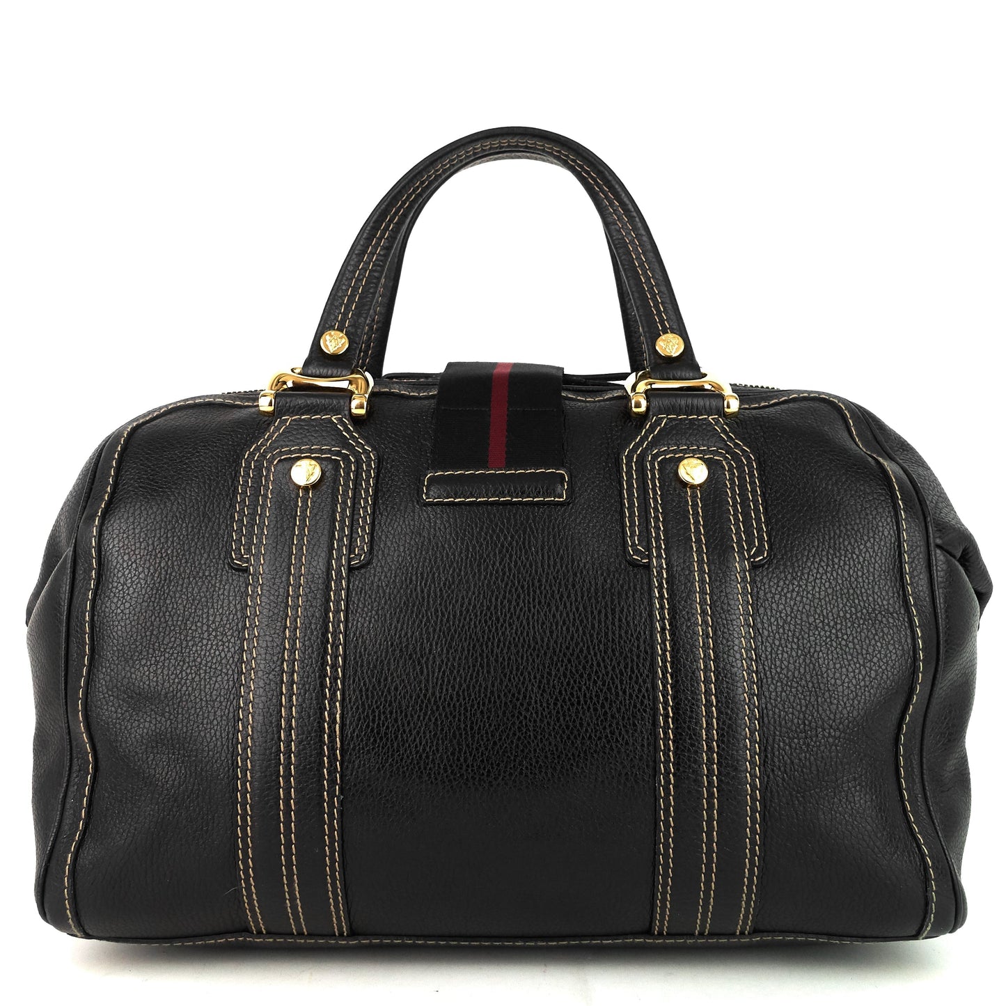 Gucci Aviatrix Large Leather Boston Bag