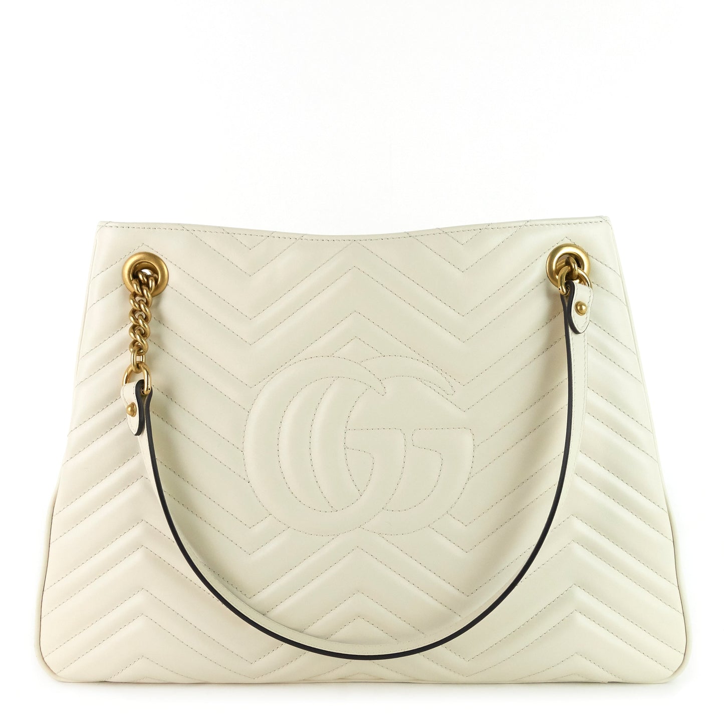Gucci Marmont Medium Matelass? Calf Leather Chain Shoulder Bag