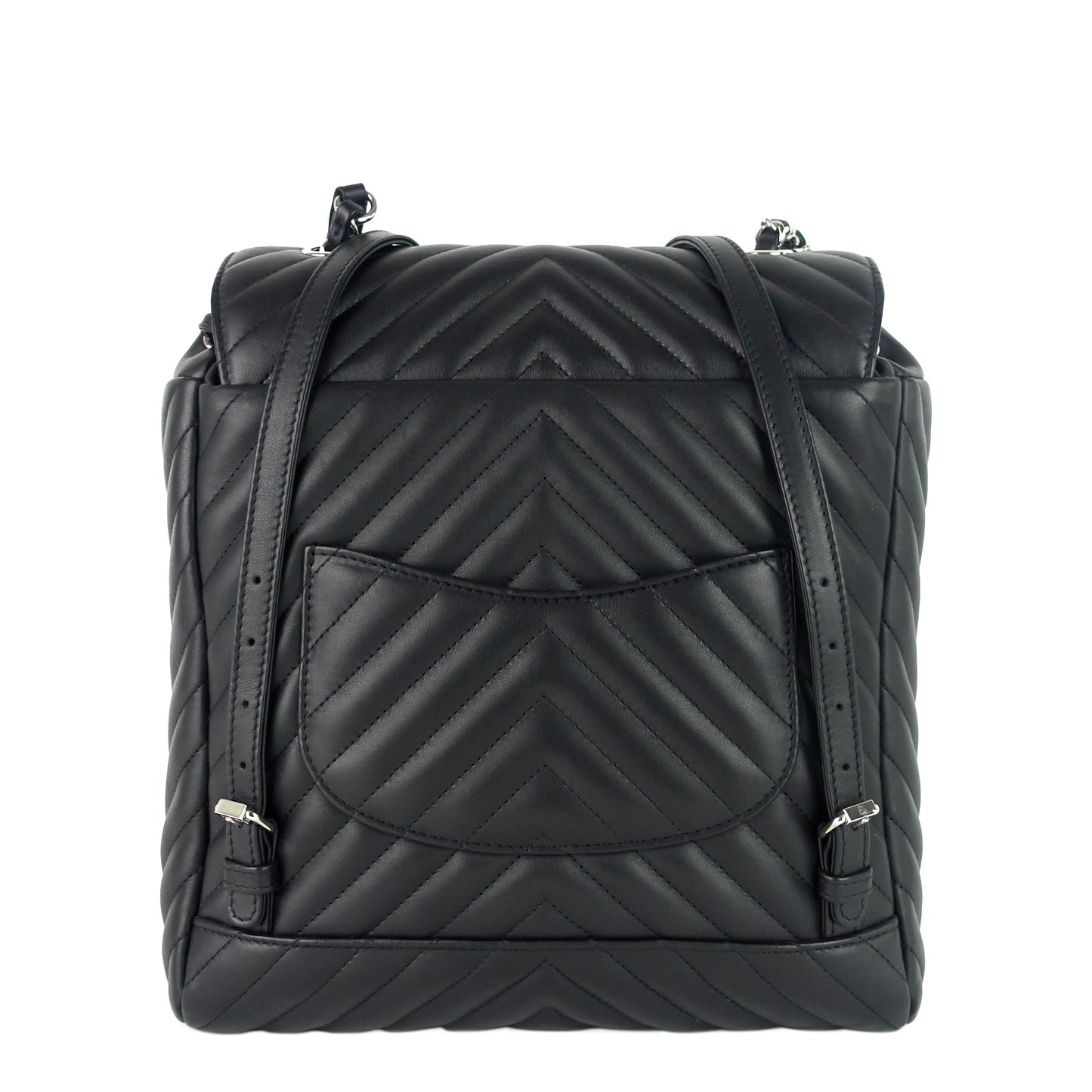 Chanel Urban Spirit Large Chevron Calfskin Backpack Bag