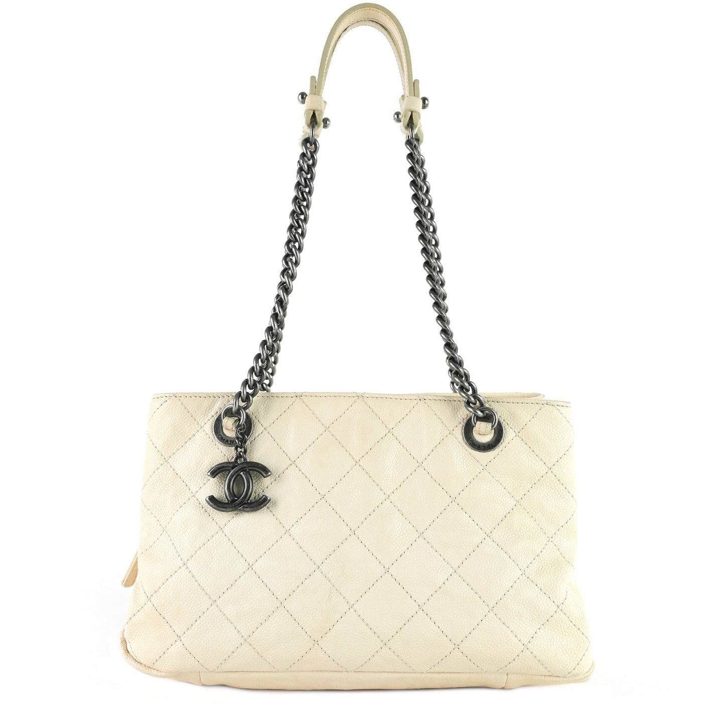 Chanel Chic Small MatelassÃ© Caviar Leather Tote Bag