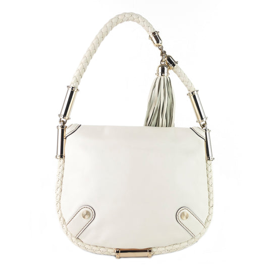 Gucci Britt Tassel Small Calfskin Leather Hobo Bag