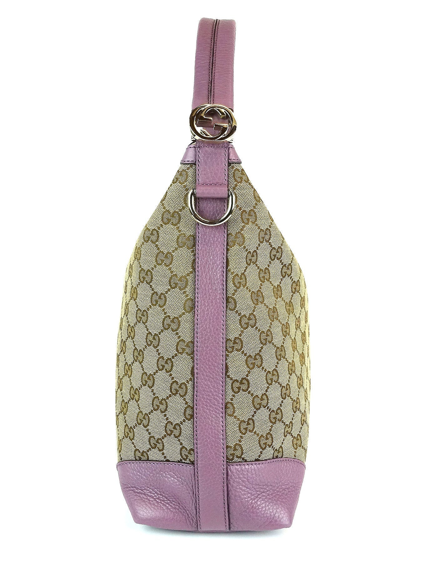 Gucci Monogram Canvas Hobo Bag