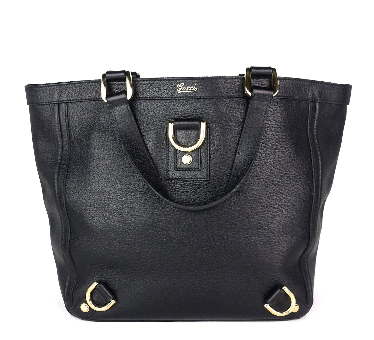 Gucci Abbey Leather D-Ring Medium Tote Bag