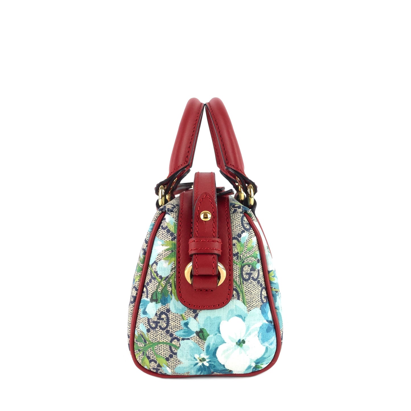 Gucci Convertible Boston Nano GG Blooms Supreme Canvas Bag