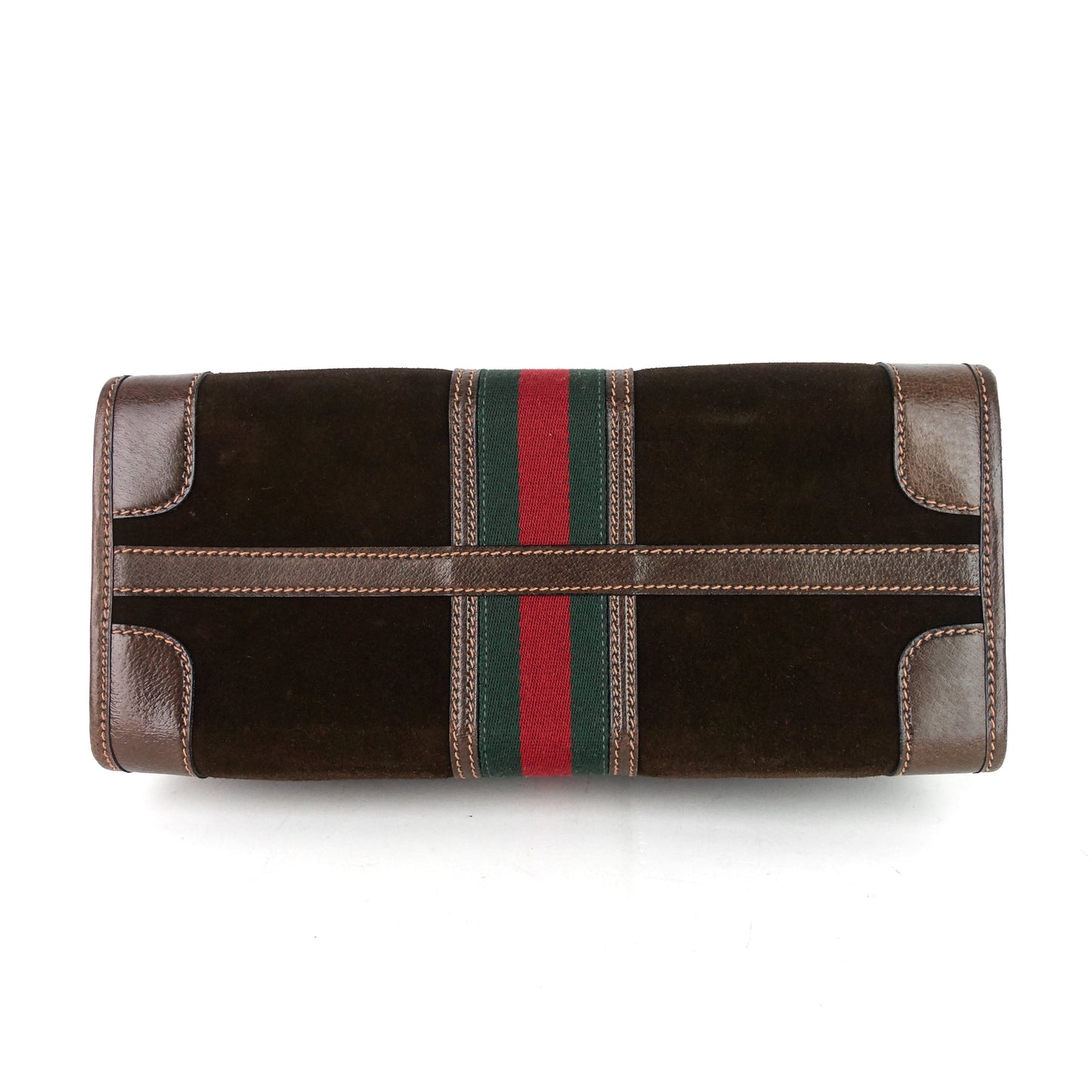 Gucci Suede Web Stripe Tote Bag