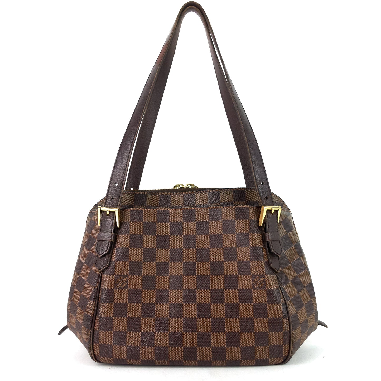 LOUIS VUITTON Belem MM Damier Ebene Canvas Bag