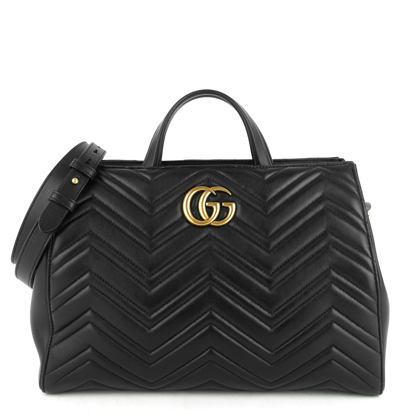 Gucci Marmont Medium Matelass? Calfskin Tote Bag