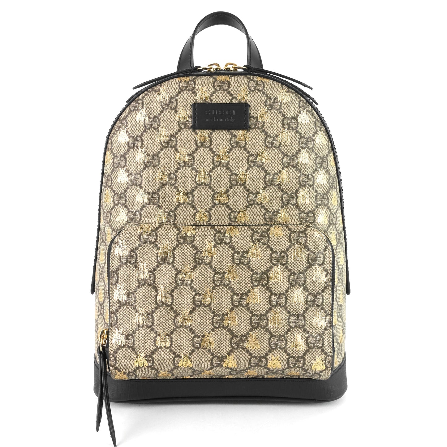 Gucci Bees Small GG Supreme Canvas Backpack
