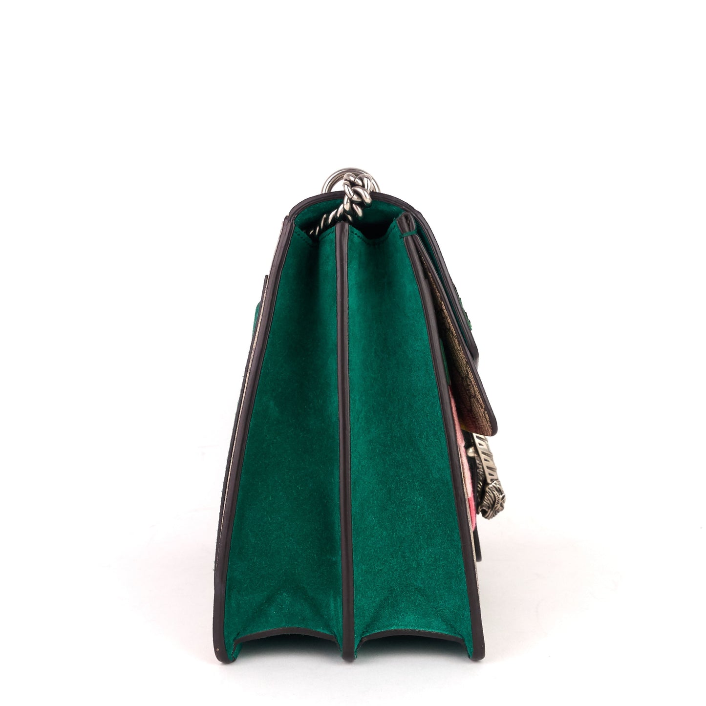 Gucci Dionysus Medium Suede and Embroidered Supreme Canvas Bag