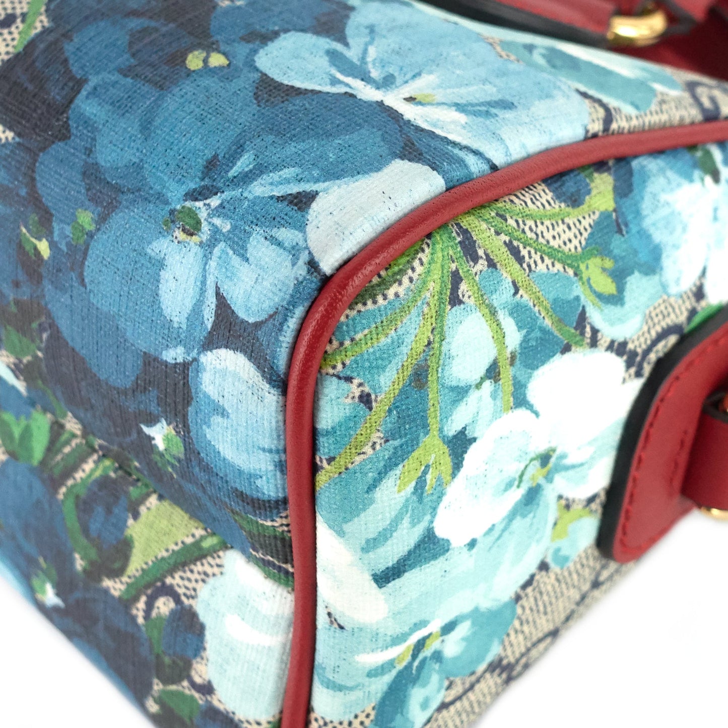 Gucci Convertible Boston Nano GG Blooms Supreme Canvas Bag