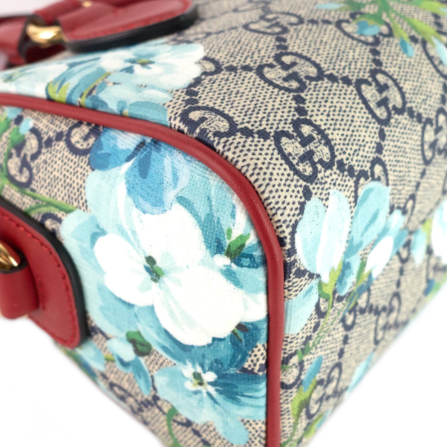 Gucci Convertible Boston Nano GG Blooms Supreme Canvas Bag