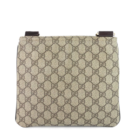 Gucci Zip Top Supreme Monogram Canvas Small Messenger Bag
