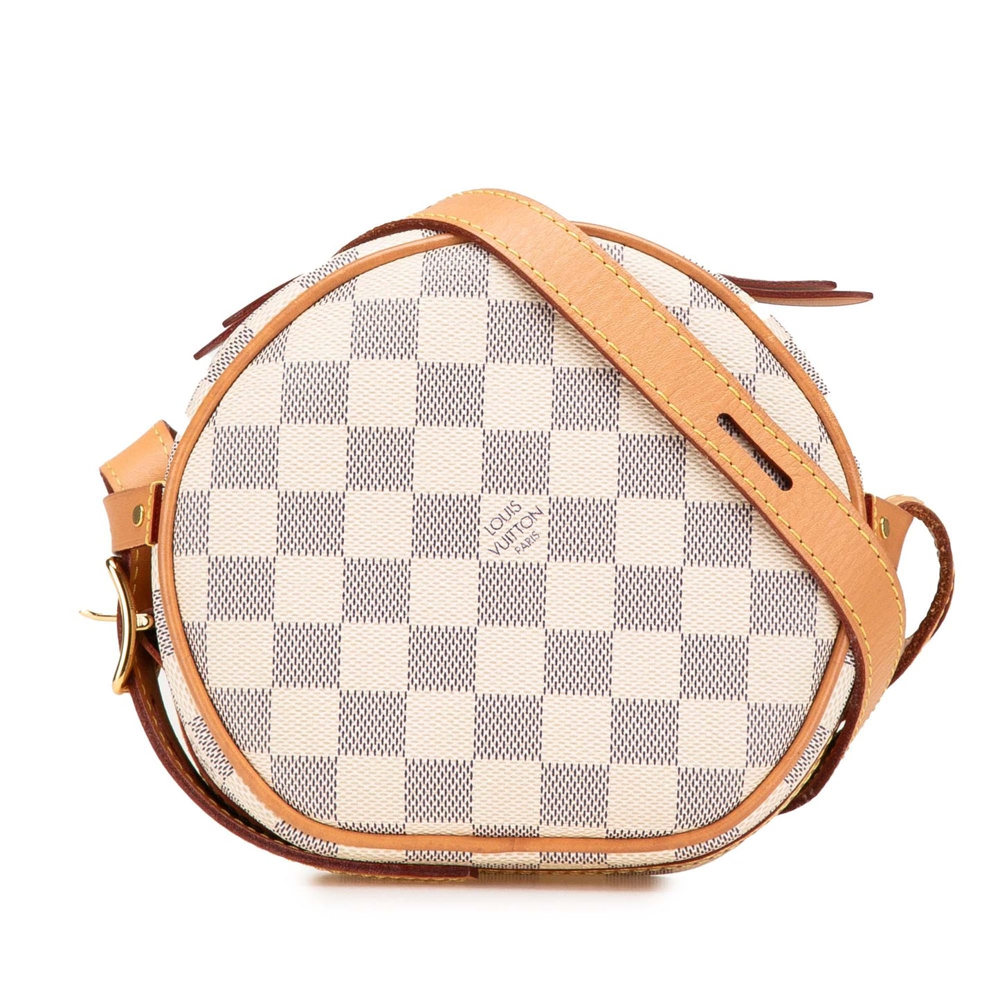 White Louis Vuitton Damier Azur Boite Chapeaux Souple PM Crossbody Bag