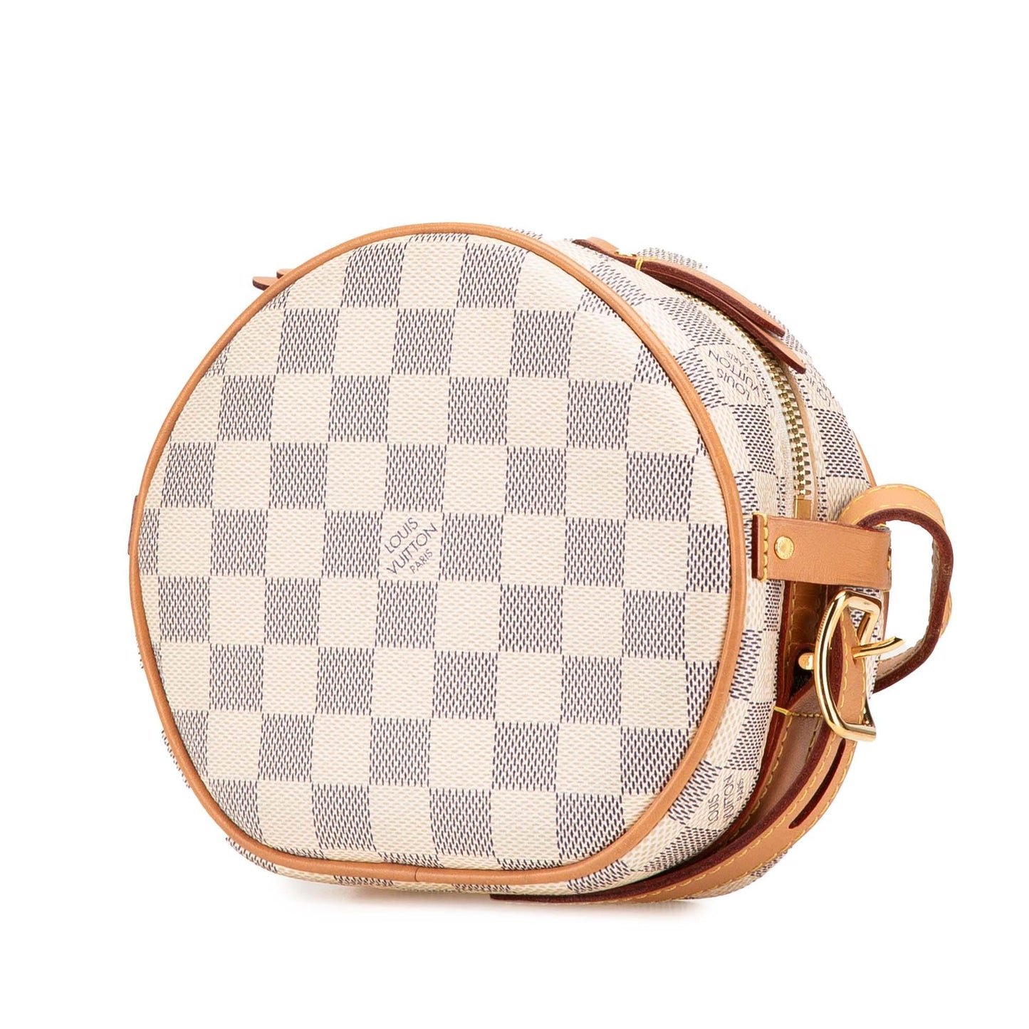 White Louis Vuitton Damier Azur Boite Chapeaux Souple PM Crossbody Bag