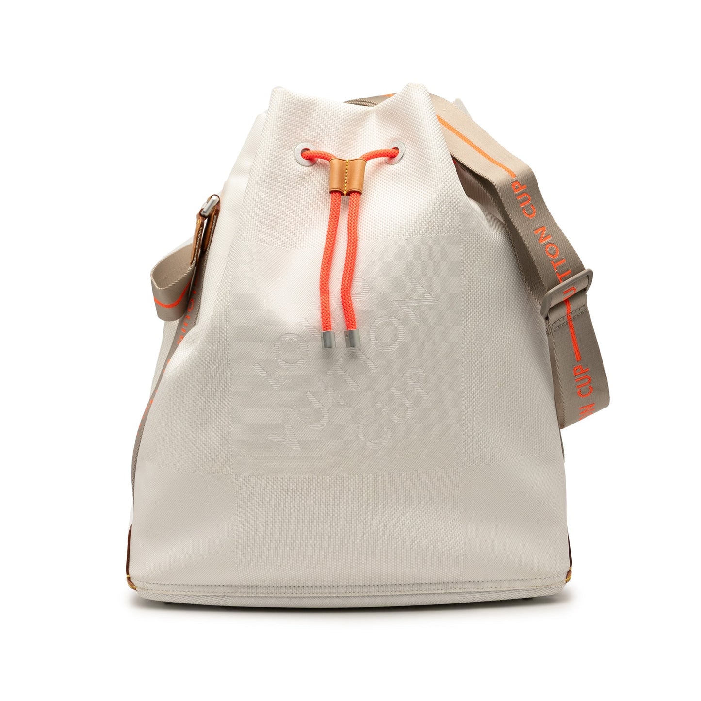 White Louis Vuitton Damier Geant LV Cup Volunteer Bag