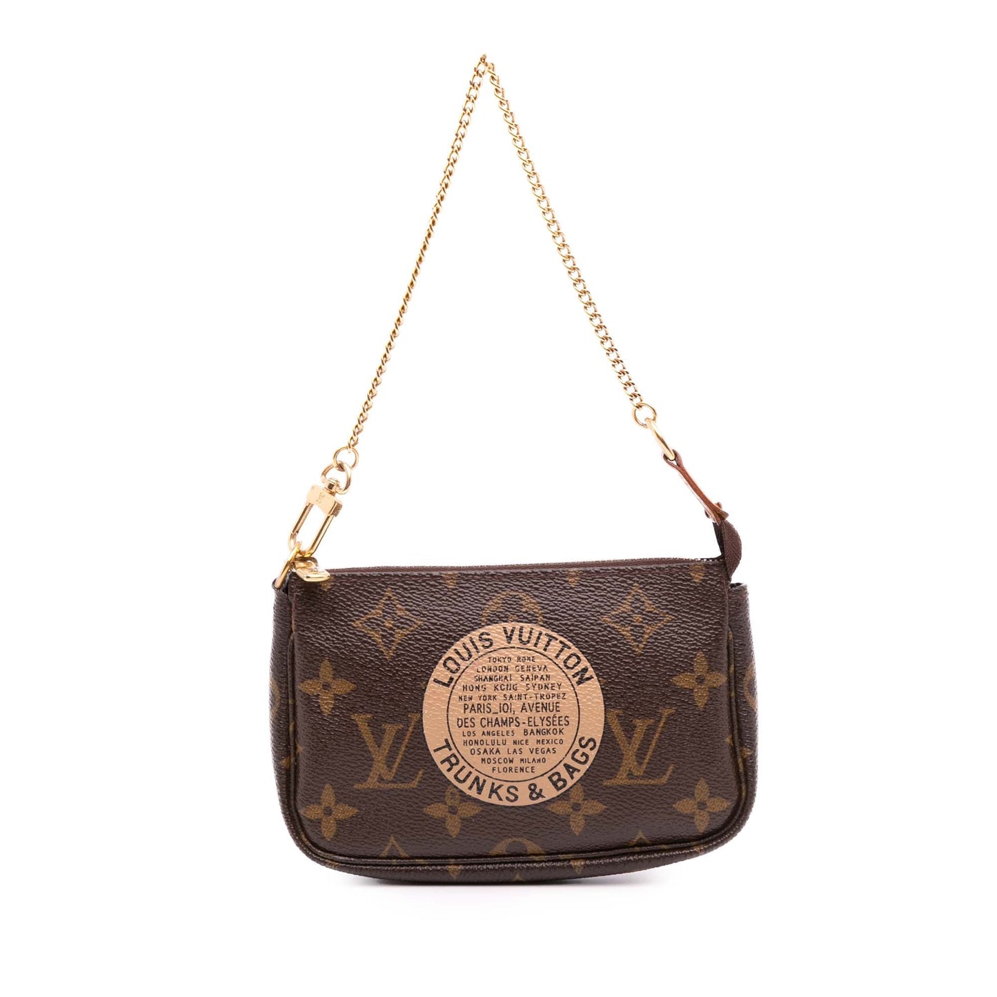 Brown Louis Vuitton Monogram Trunks and Bags Mini Pochette Accessoires