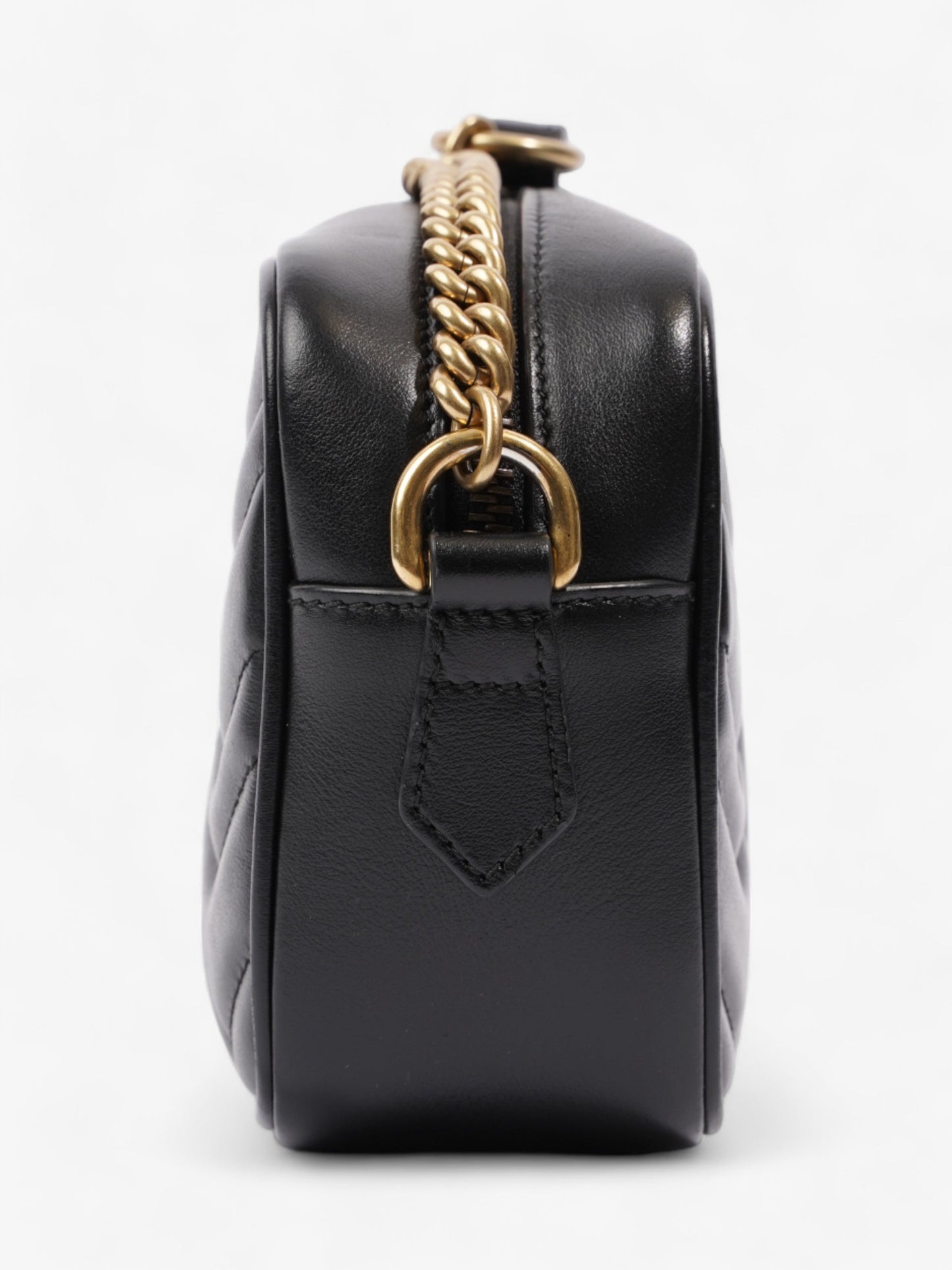 Gucci GG Marmont Black Matelasse Leather Mini