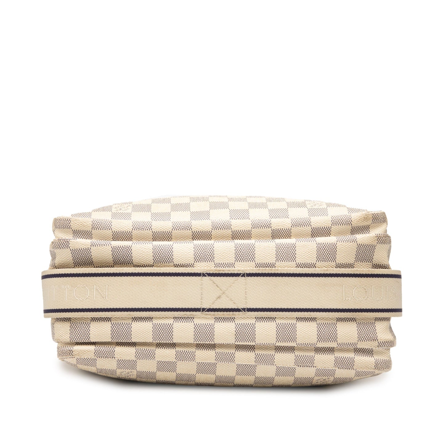 White Louis Vuitton Damier Azur Naviglio Crossbody Bag