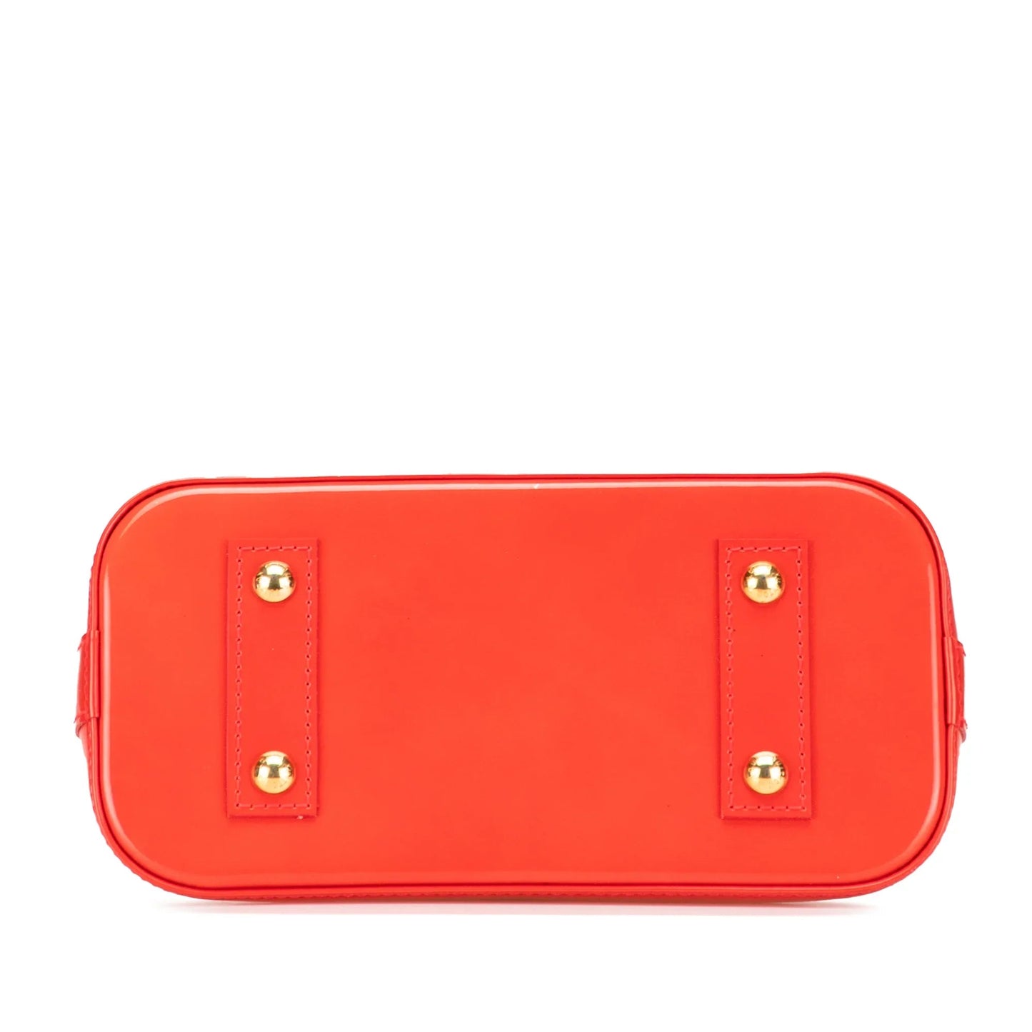 Orange Louis Vuitton Monogram Vernis Alma BB Satchel