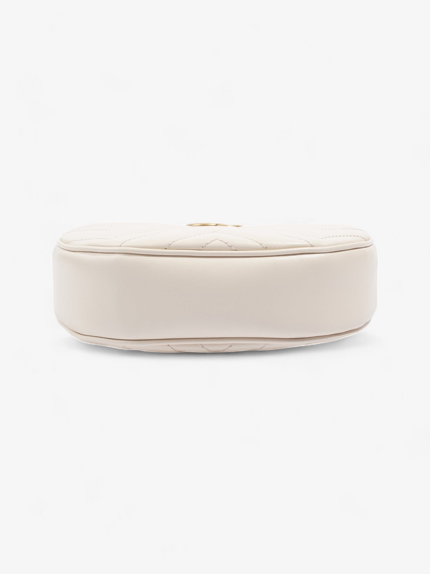 Gucci GG Marmont Shoulder Bag White Matelasse Leather Mini