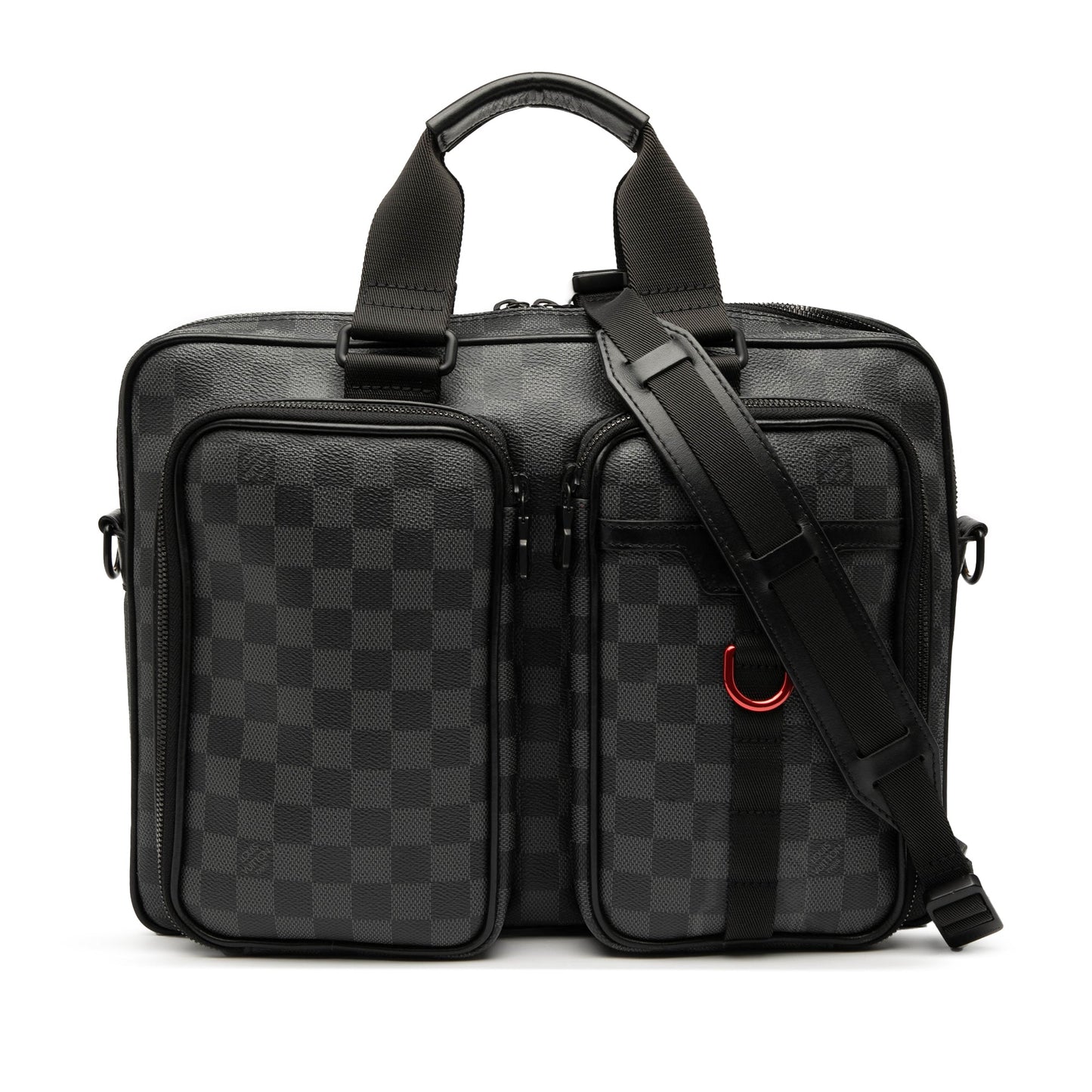 Black Louis Vuitton Damier Graphite Utility Business Bag