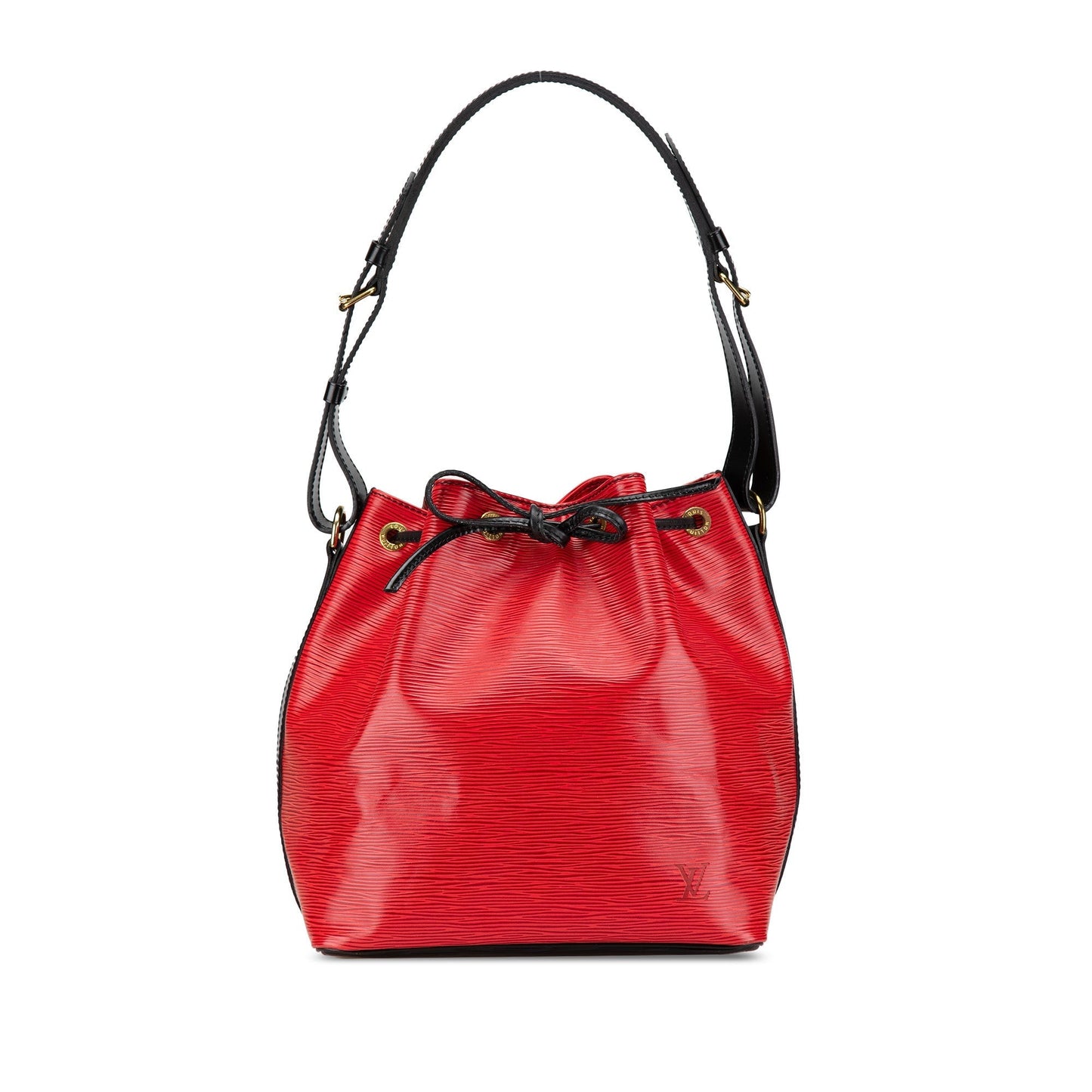 Red Louis Vuitton Epi Petit Bicolor Noe Bucket Bag