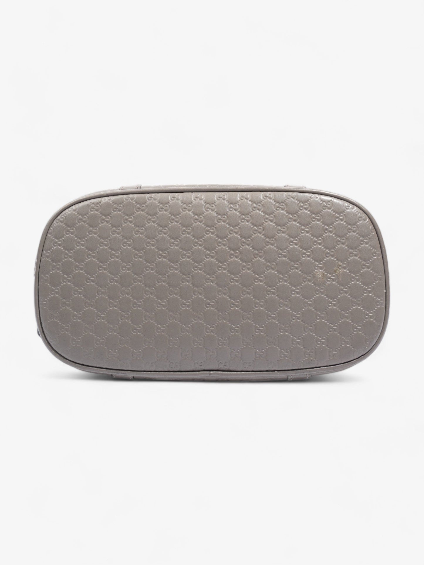 Mini Microguccissima Dome Bag  Grey Leather