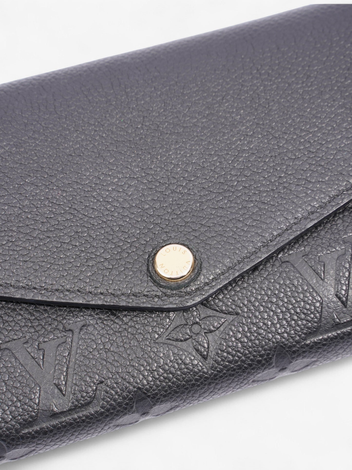 Louis Vuitton Sarah Wallet Black Empreinte Leather