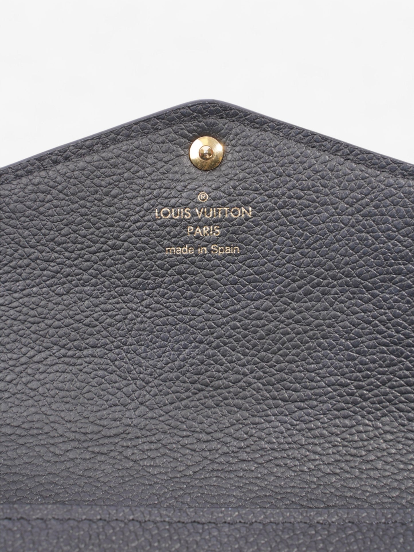 Louis Vuitton Sarah Wallet Black Empreinte Leather