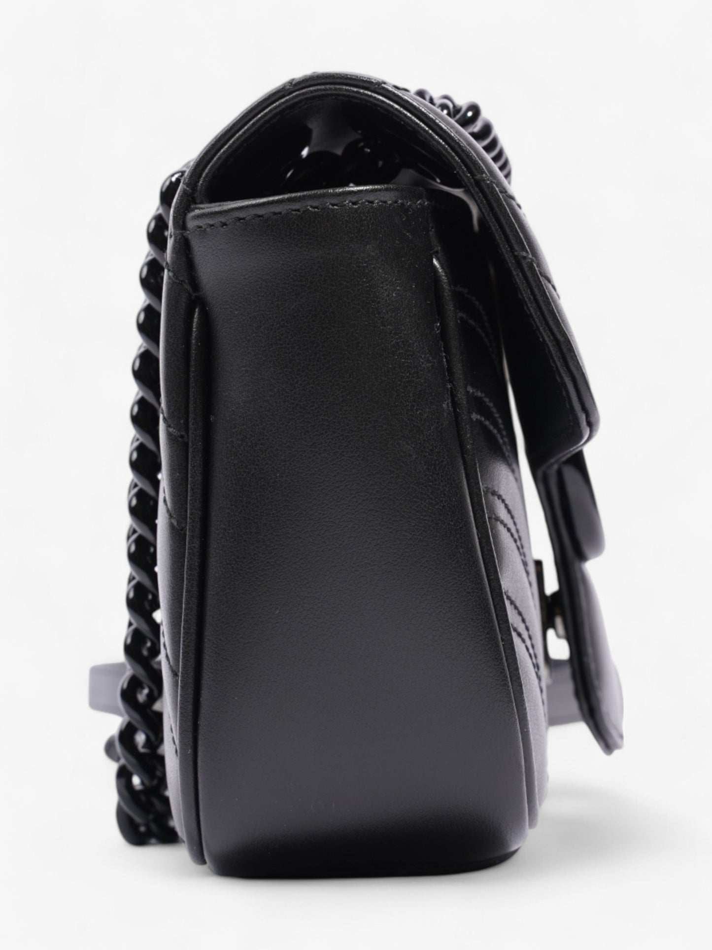 Gucci GG Marmont Black Matelasse Leather Mini
