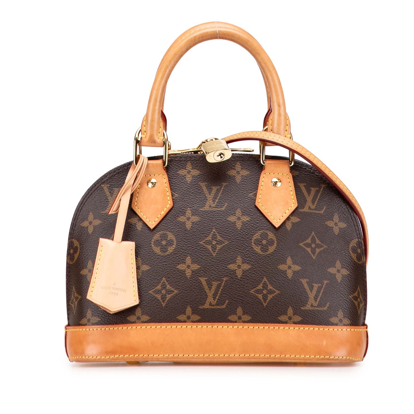 Brown Louis Vuitton Monogram Alma BB Satchel