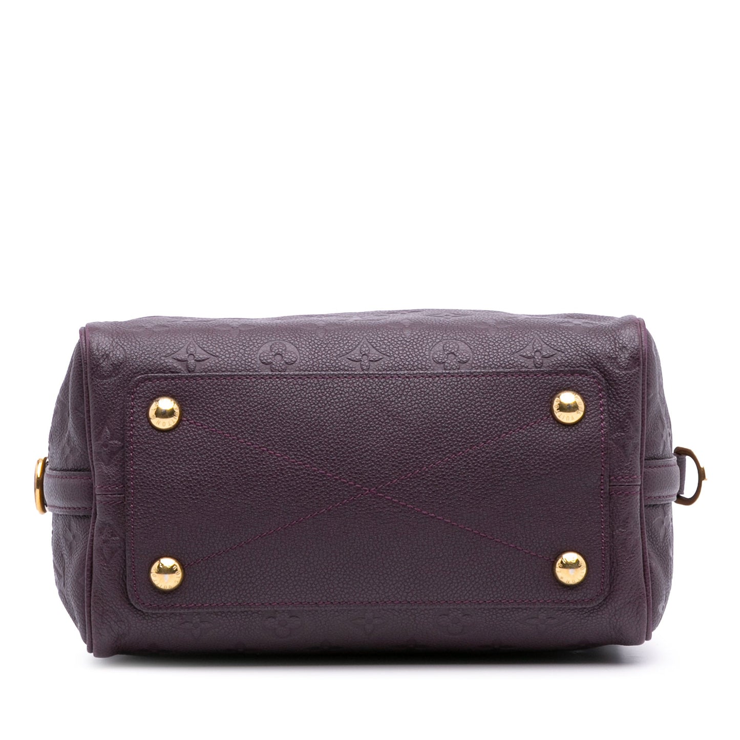 Purple Louis Vuitton Monogram Empreinte Speedy Bandouliere 25 Satchel