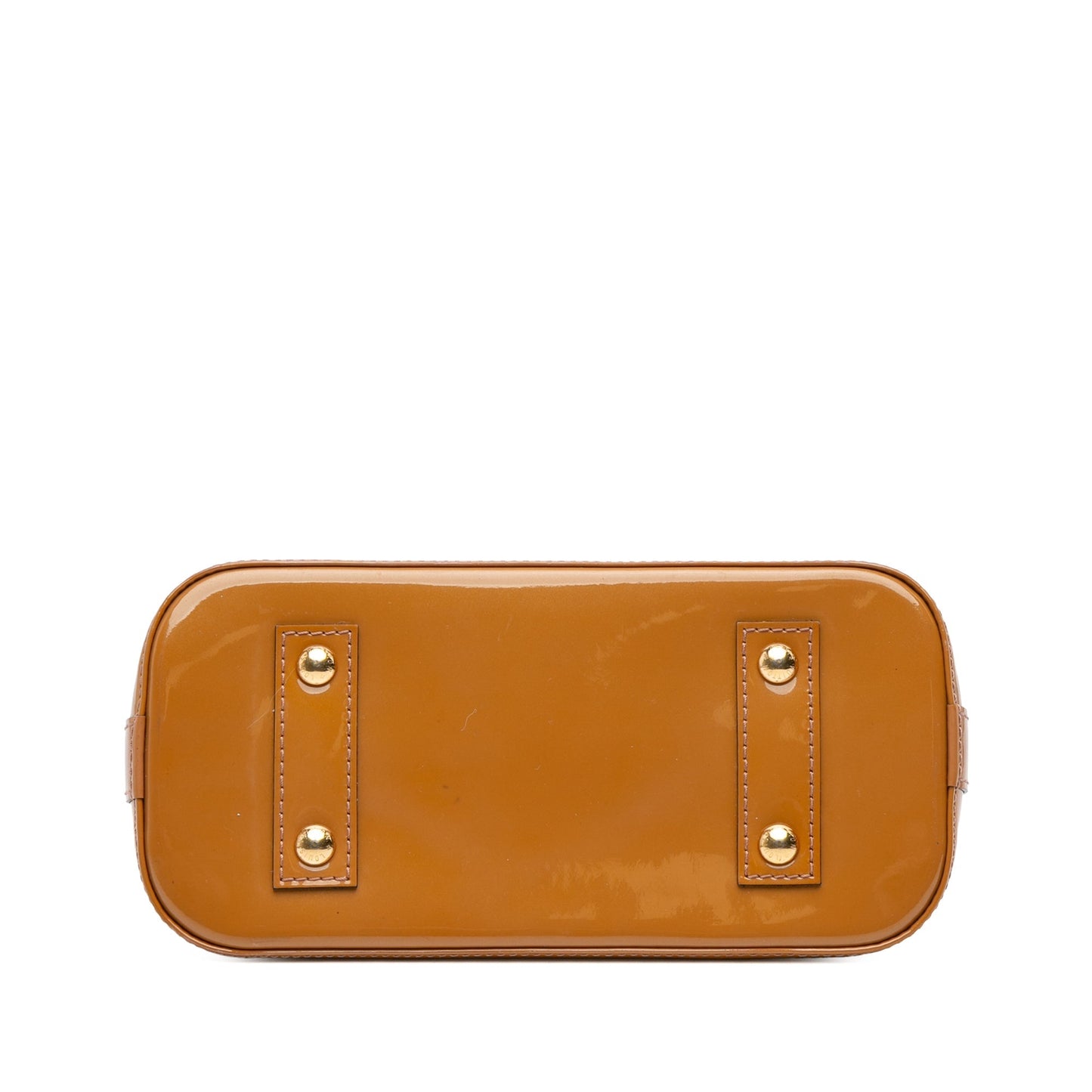 Brown Louis Vuitton Monogram Vernis Alma BB Satchel
