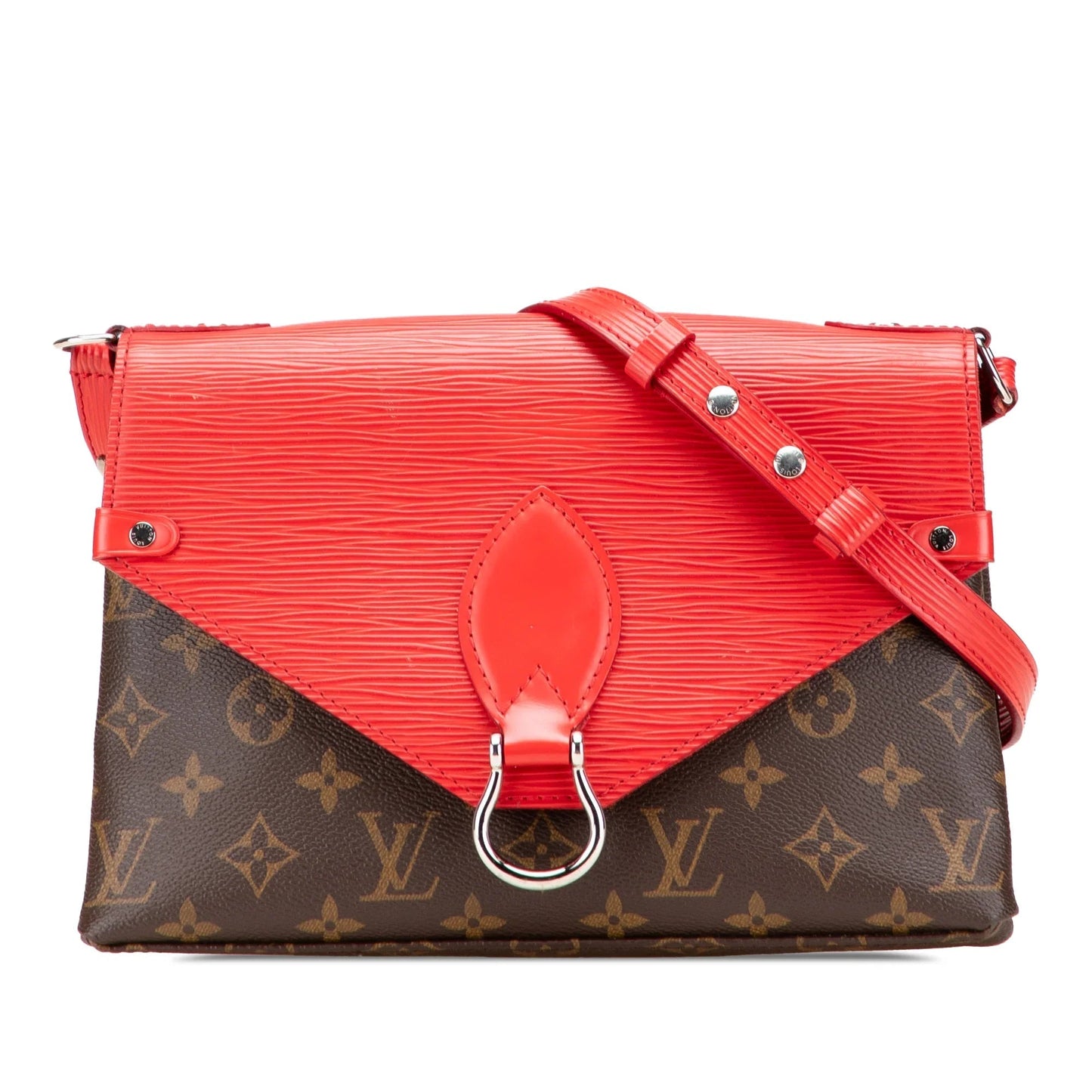 Brown Louis Vuitton Monogram Epi Saint Michel Crossbody Bag