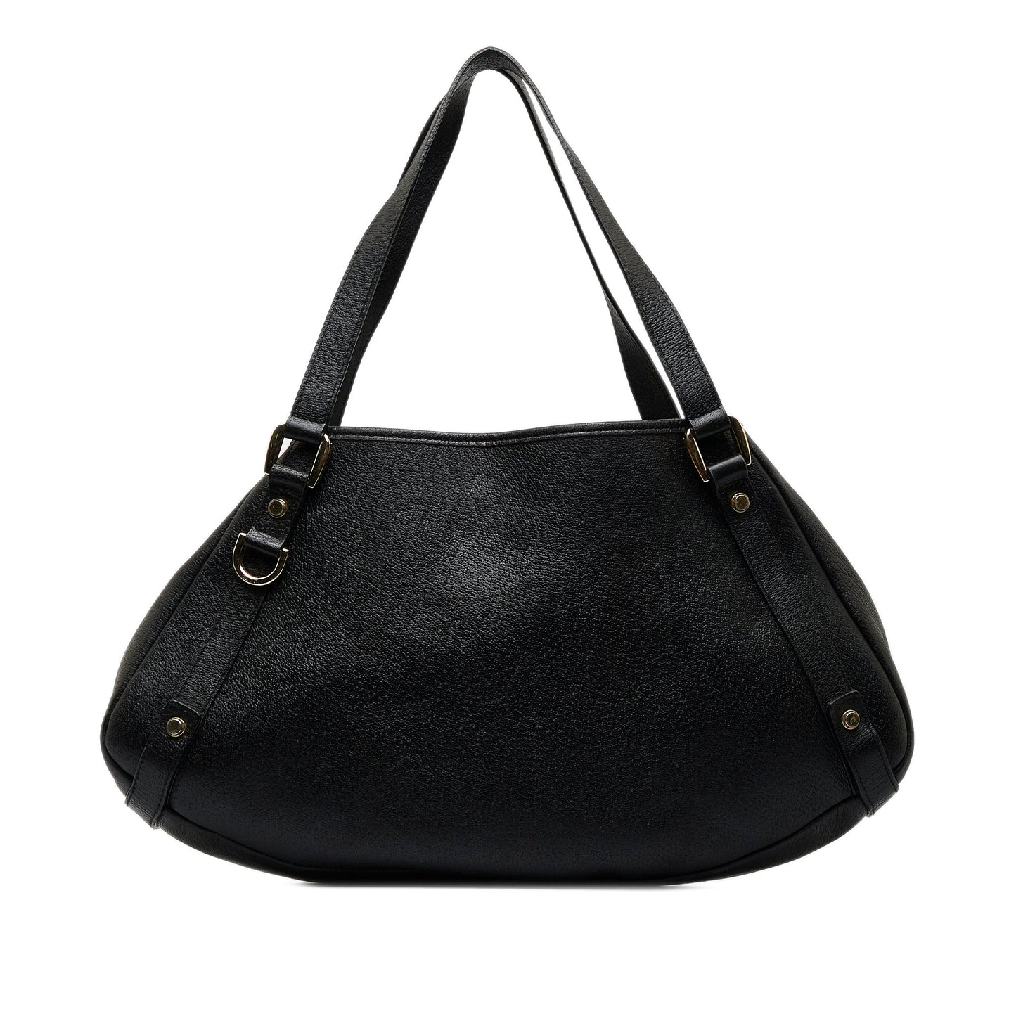 Gucci Abbey Black Leather Tote Style 2