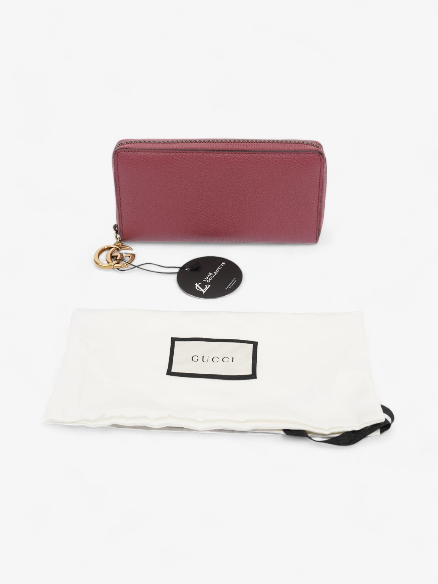 Gucci GG Marmont Wallet Dusty Rose Leather