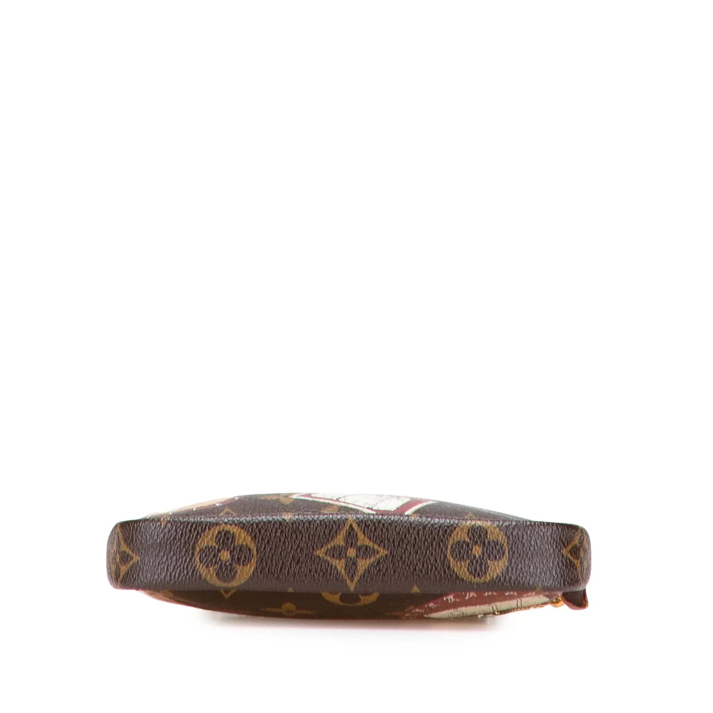 Brown Louis Vuitton Monogram Patch Mini Pochette Accessoires Handbag