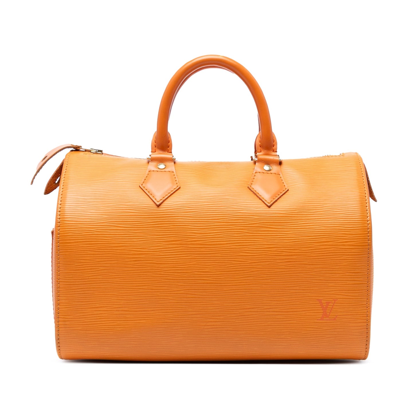Orange Louis Vuitton Epi Speedy 30 Boston Bag