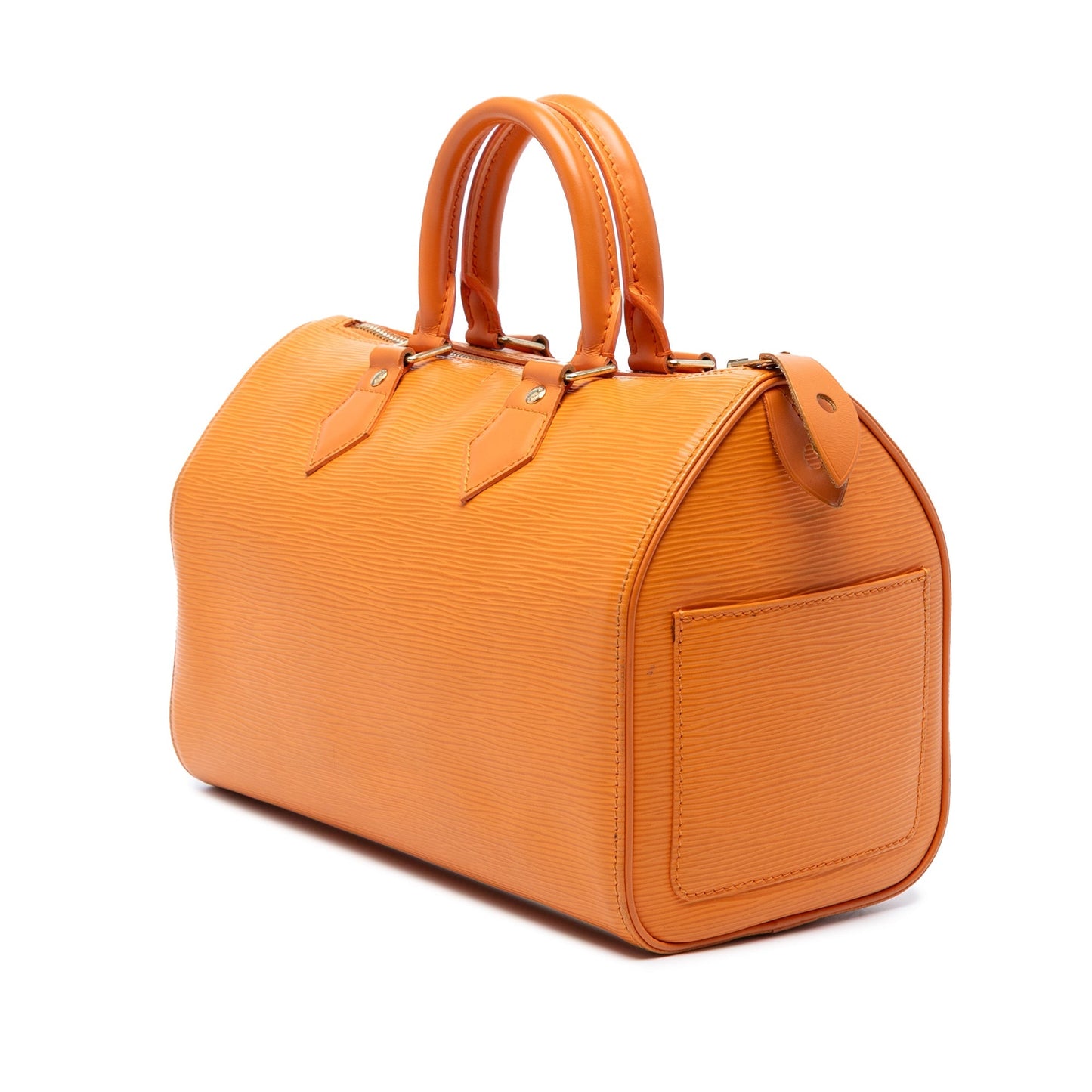 Orange Louis Vuitton Epi Speedy 30 Boston Bag