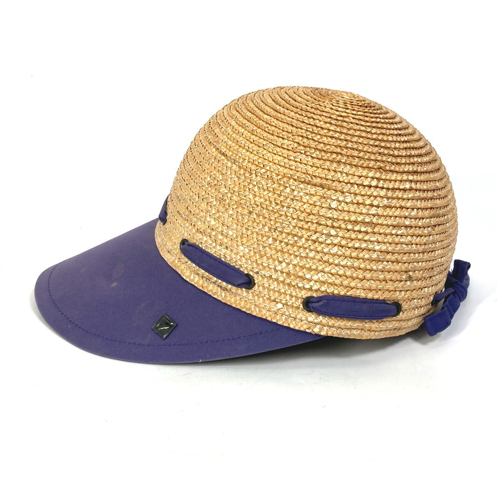 Dior hat cotton Navy / beige Sports Straw cap Women