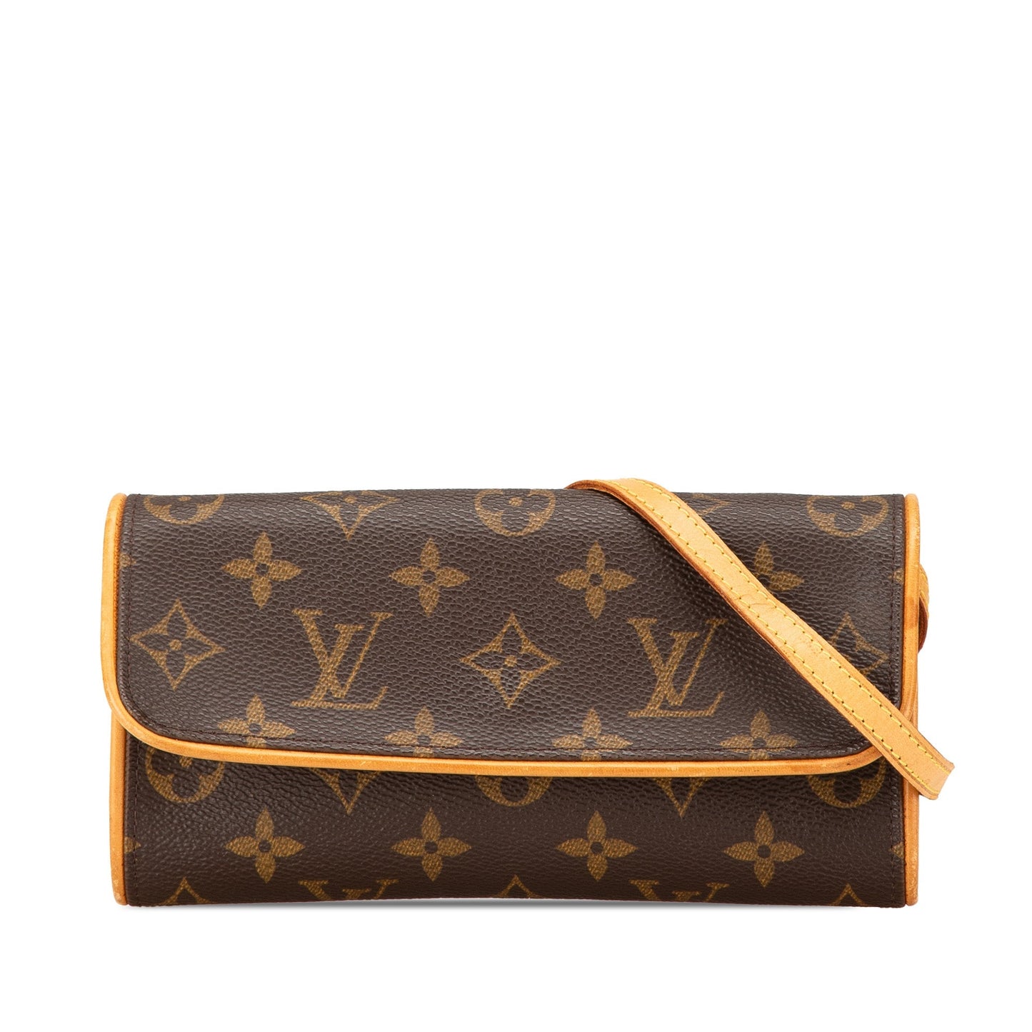 Brown Louis Vuitton Monogram Pochette Twin PM Crossbody Bag