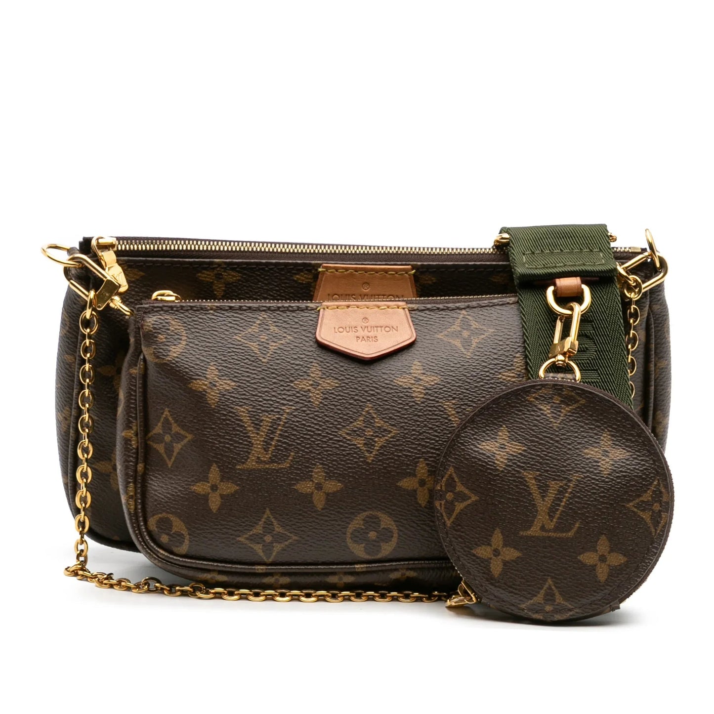 Brown Louis Vuitton Monogram Multi Pochette Accessoires Satchel