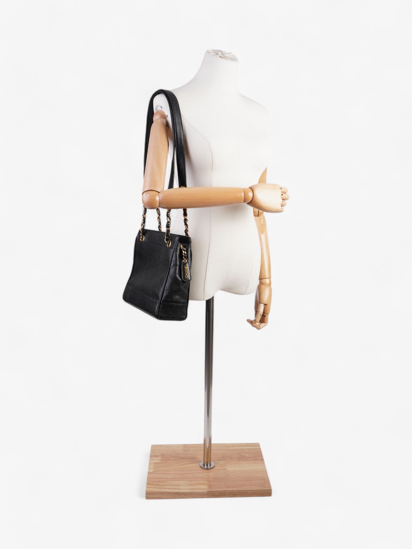 Chanel  CC Tote Black Caviar Leather
