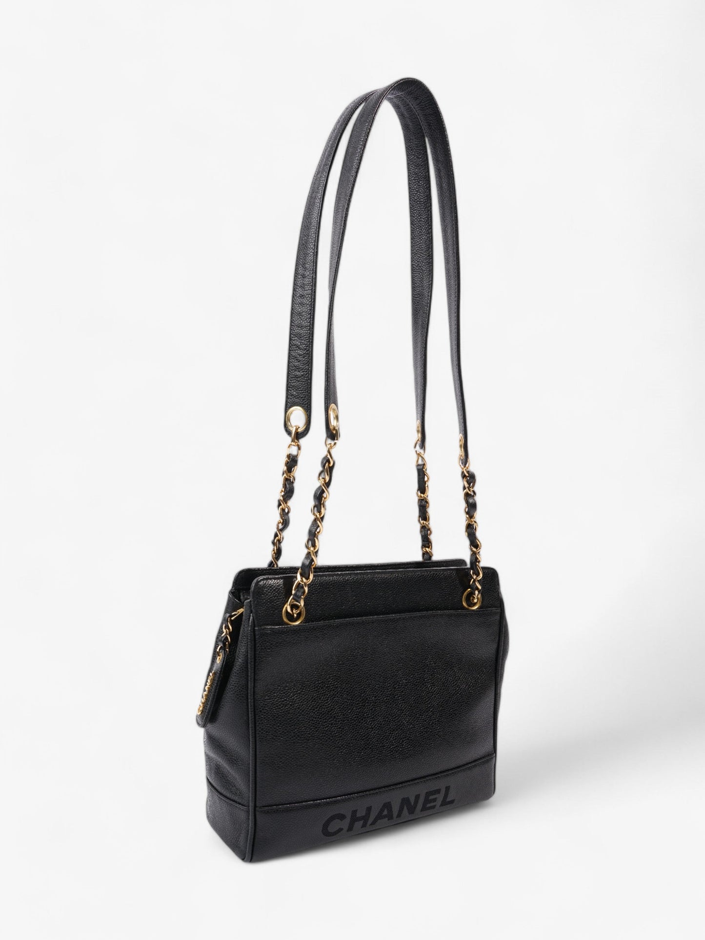 Chanel  CC Tote Black Caviar Leather